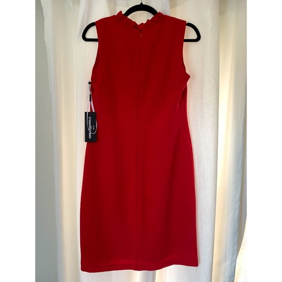 Karl Lagerfeld Shift Dress With Embroidered Lace - Picture 2 of 4